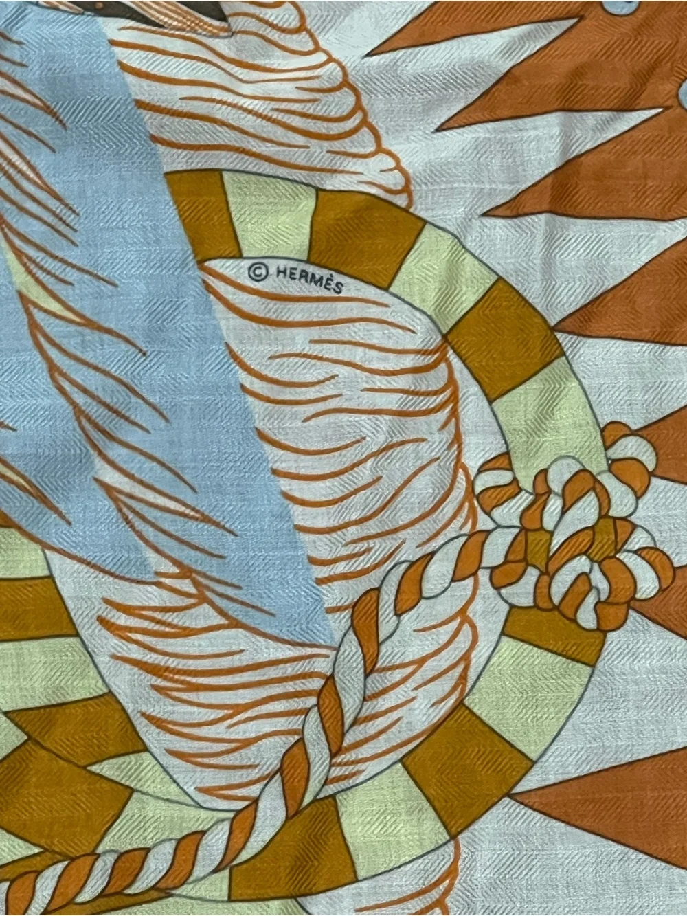 Hermès Cheval Masque Shawl 140